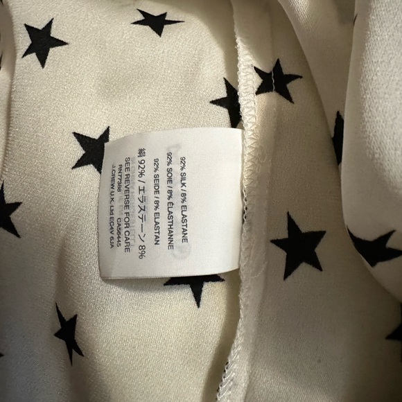 J. Crew Silk Stars Ruffle Long Sleeves Blouse Size 8T - Picture 5 of 6